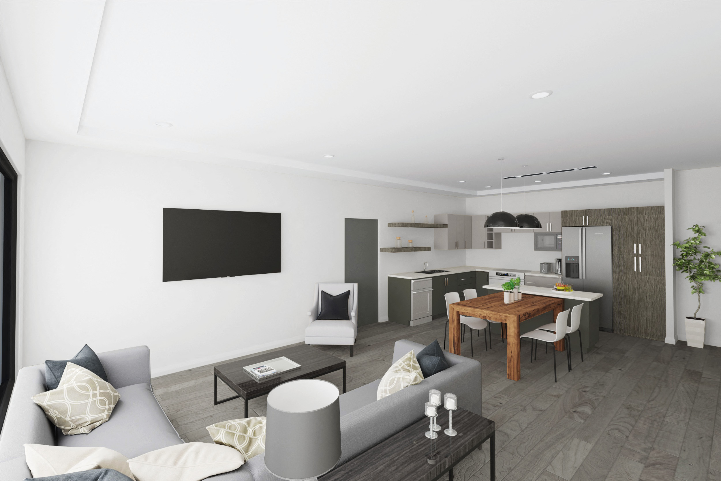 Floor plan for 2 beds, 2 baths, 1048 sqft